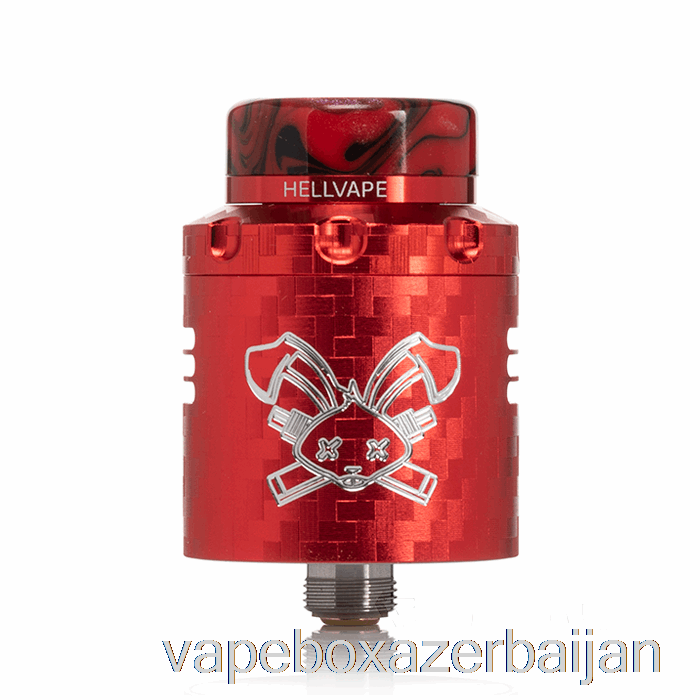 Vape Azerbaijan Hellvape DEAD RABBIT V3 24mm RDA Red Carbon Fiber